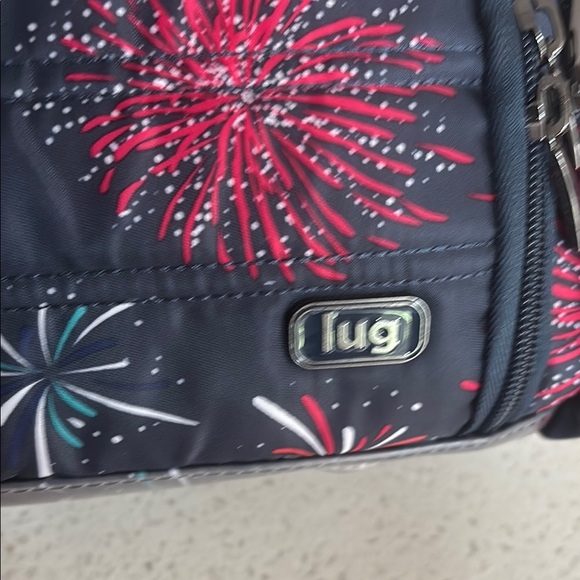 Lug Trolley Blue Fireworks Cosmetic Case Makeup Travel Bag NWOT - Picture 2 of 6